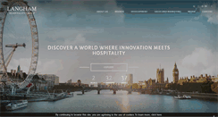 Desktop Screenshot of langhamhospitalitygroup.com
